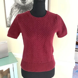 Banana Republic Burgundy Crew Neck Sweater